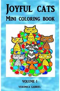 Joyful Cats Mini Coloring Book