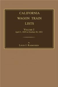 California Wagon Train Lists. Volume I