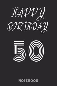 Happy 50th Birthday Notebook & Journal