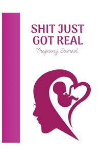 Shit just got real pregnancy journal