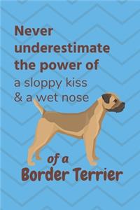 Never underestimate the power of a sloppy kiss & a wet nose of a Border Terrier