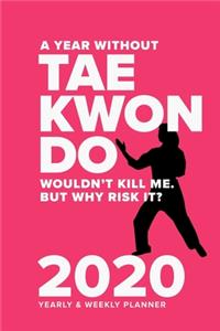 A Year Without Taekwondo Wouldn't Kill Me. But Why Risk It? - 2020 Yearly And Weekly Planner