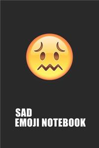 Sad Emoji Emoticons Notebook Emoji Notebook, Blank Composition Book, Emoji Notebooks for Girls/Boys, Emoji School Supplies Notebook for School / Teacher / Office / Student
