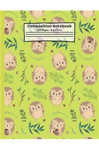 Hedgehogs Composition Notebook