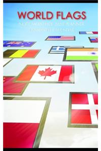 World Flags Note Monthly 2020 Planner 12 Month Calendar