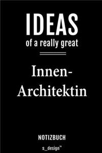 Notizbuch für Innen-Architekten / Innen-Architekt / Innen-Architektin