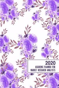 2020 Academic Planner for Market Research Analysts