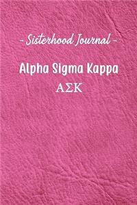 Sisterhood Journal Alpha Sigma Kappa