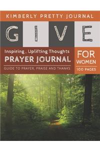 Give Prayer Journal For Women