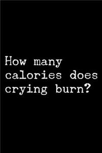 How Many Calories Does Crying Burn?
