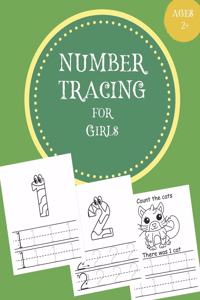 Number Tracing for Girls