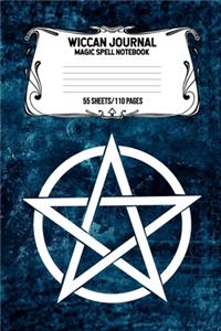Wiccan Journal Magic Spell Notebook 55 Sheets/110 Pages