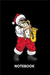 Notebook: Saxophone Santa Claus