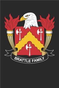 Brattle: Brattle Coat of Arms and Family Crest Notebook Journal (6 x 9 - 100 pages)