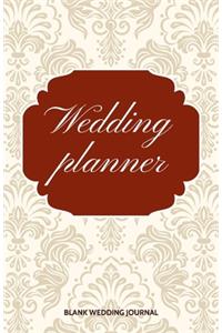 Wedding Planner Small Size Blank Journal-Wedding Planner&To-Do List-5.5