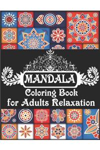 Mandala Coloring Book for Adults Relaxation