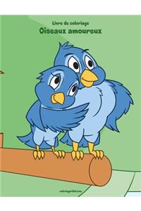 Livre de coloriage Oiseaux amoureux 1