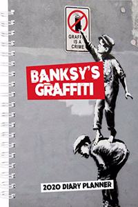 BANKSYS GRAFFITI 2020 A5 DIARY PLANNER