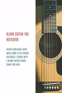 Blank Guitar Tab Notebook
