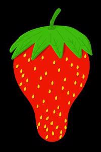 Strawberry Theme Lined Composition Notebook