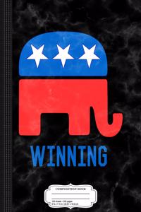 Republican GOP Elephant Winning Composition Notebook