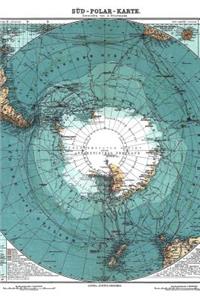 Antique 1912 Map of Antarctica Journal