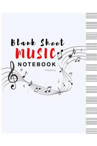 Music Notebook Blank Sheet