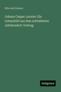 Johann Caspar Lavater