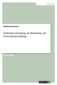 Stellenbeschreibung als Maßnahme der Personalentwicklung