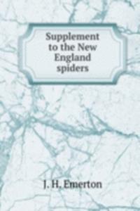 Supplement to the New England spiders