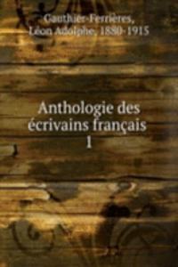 Anthologie des ecrivains francais