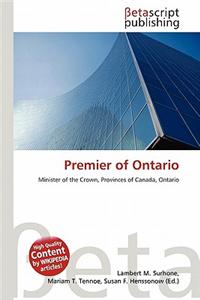 Premier of Ontario