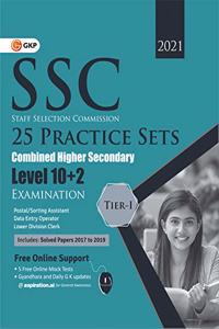 SSC 2021 - Combined Higher Secondary (10+2) Level Tier I - 25 Practice Sets
