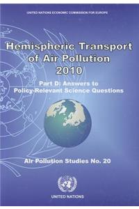 Hemispheric Transport Air Pollution 2010