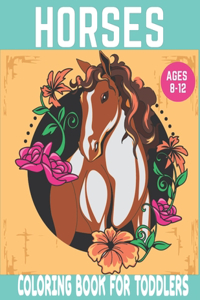 Horses coloring book for toddlers