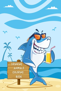 Drinking Animals Coloring Book