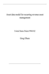 Asset data model for recurring revenue asset management