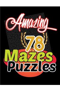 Amazing 78 Mazes Puzzles Activity