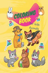 Coloring book for kids animals