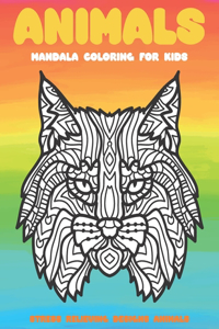 Mandala Coloring for Kids - Animals - Stress Relieving Designs Animals