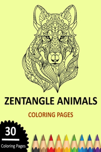 Zentangle Animals Coloring Pages
