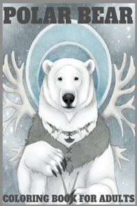 Polar bear coloring book for adults