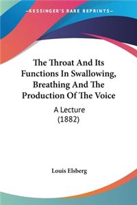 Throat And Its Functions In Swallowing, Breathing And The Production Of The Voice