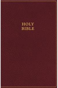 KJV, UltraSlim Bible, Imitation Leather, Burgundy, Red Letter Edition