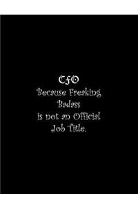 CFO Because Freaking Badass is not an Official Job Title