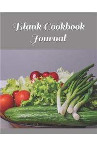 Blank Cookbook Journal