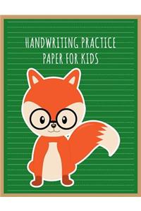 Handwriting Practice Paper for Kids