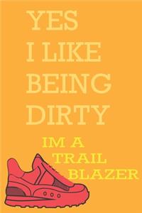 Map my Trail Run Nature Journal with Wide Lines, Blank Spaces & Graph Paper for Hiking Trails, Running Trails - ALL Trails for Getting Dirty