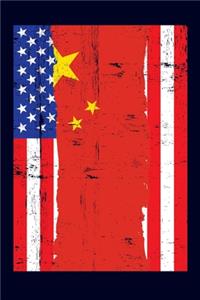 Chinese American Flag Notebook