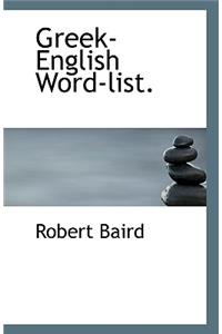 Greek-English Word-list.